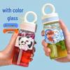 Diller Sakura Panda 300ml Glass Water Bottle