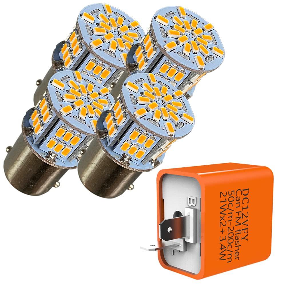 

Discover Winds G18 S25 High Brightness 54 LED Bright Turn Signal Bulb, 4 Pieces, оранжевый