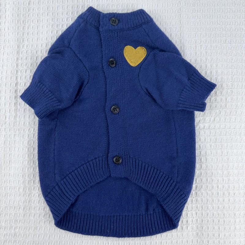 

1 шт. Одежда для питомца Весна и Осень Теплая толстовка для собаки Свитер с надписью Love Подходит для собак мелких и средних пород кошка питомец XS 1-3LB синий