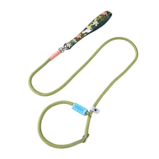 

150CM Dog Leash with Handles Heavy Duty No Pull Adjustable Escape-proof Small Medium Large Dogs Traction Rope Pet Supplies зелёный