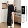Tencel Straight-Leg Jeans for Women, Summer Thin Style, Plus-Size High-Waisted Loose Fit, Slimming and Drapey Ice Silk Wide-Leg Pants