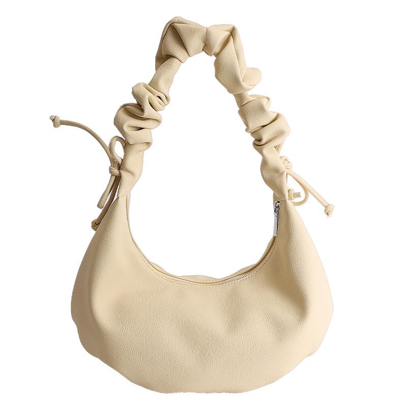 Simple pleated tote dumpling bag women's 2026 spring new exquisite niche one-shoulder messenger bag