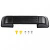 1pcs Door Handle Black Car Exterior Plastic & Iron