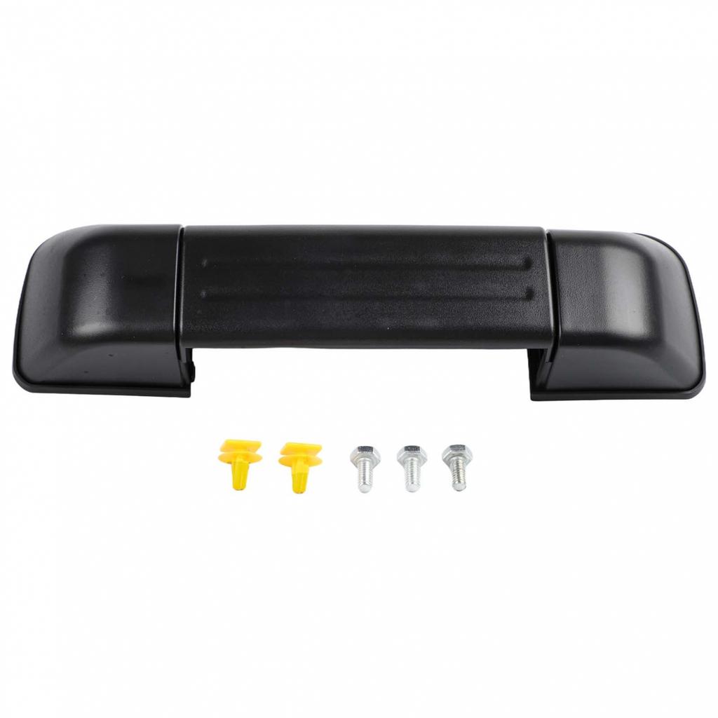 1pcs Door Handle Black Car Exterior Plastic & Iron