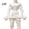 Scultura Postura Muscolare Uomo Stampato 3D Ornamento, Tema Fitness per Bodybuilder, Regalo Appassionato di Fitness Figura Sportiva Statua Sollevamento Pesi