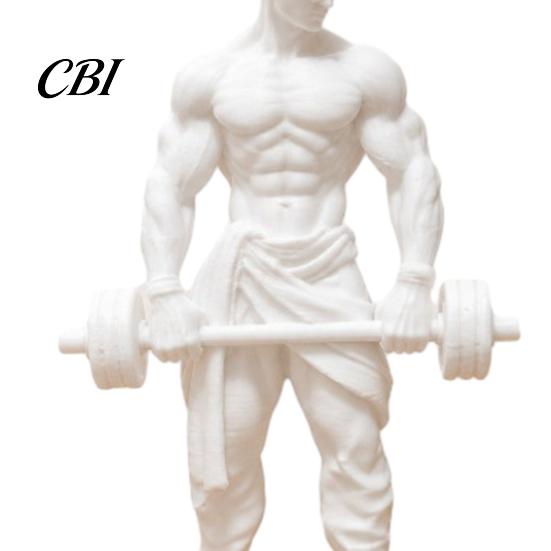 Scultura Postura Muscolare Uomo Stampato 3D Ornamento, Tema Fitness per Bodybuilder, Regalo Appassionato di Fitness Figura Sportiva Statua Sollevamento Pesi