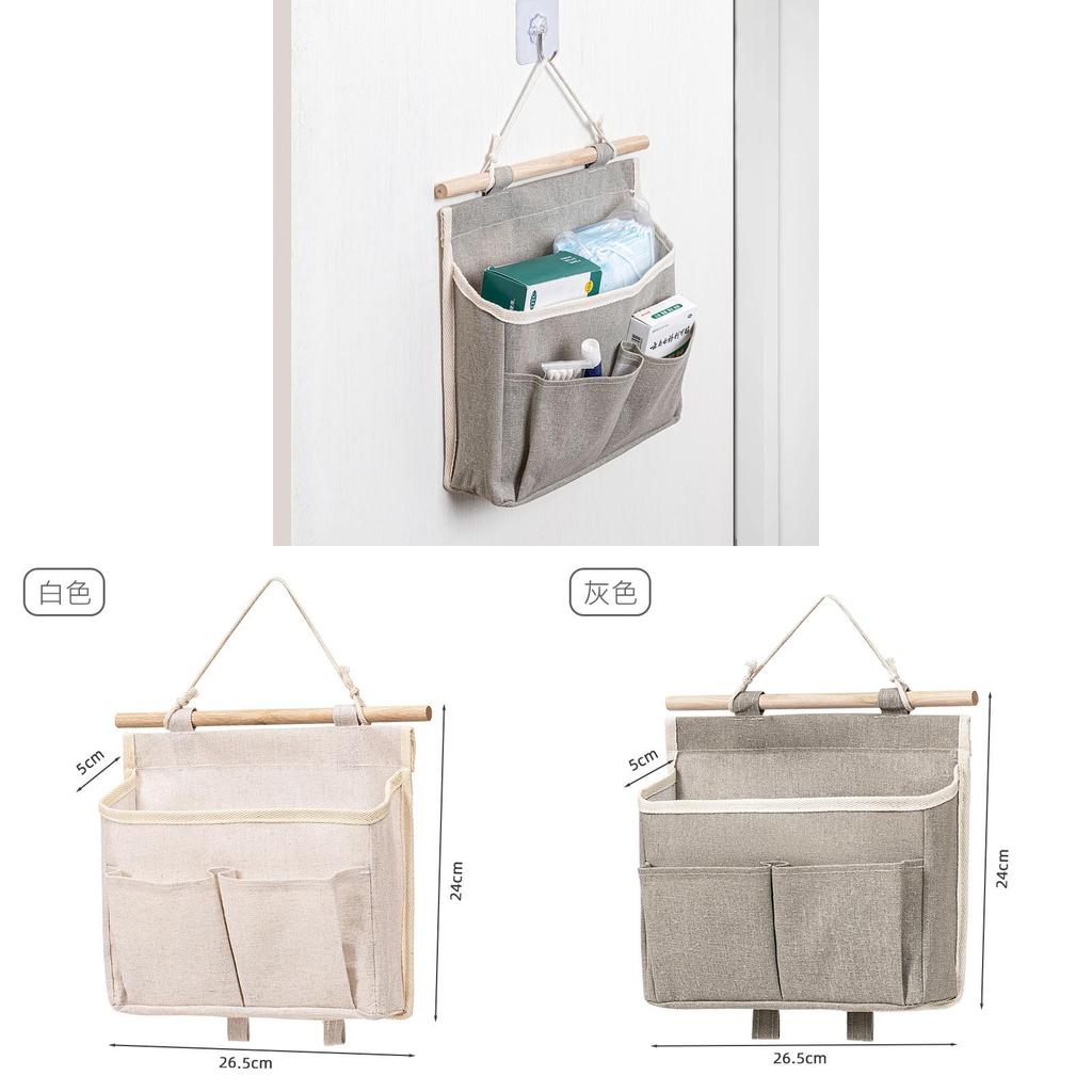 Wall Mount Storage Bag For Bedroom Organizer With Large Capacity For Dorm Room And Closet Use
