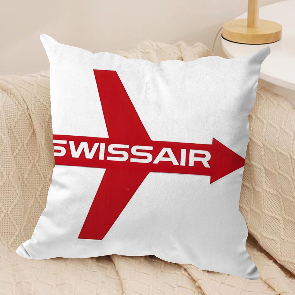 

Luxury SSwISSAIR Cushion Cover Pillowcase Ultra Soft Skin Friendly Fabric Cloud Like Comfort Concealed Zipper 30x30 cm