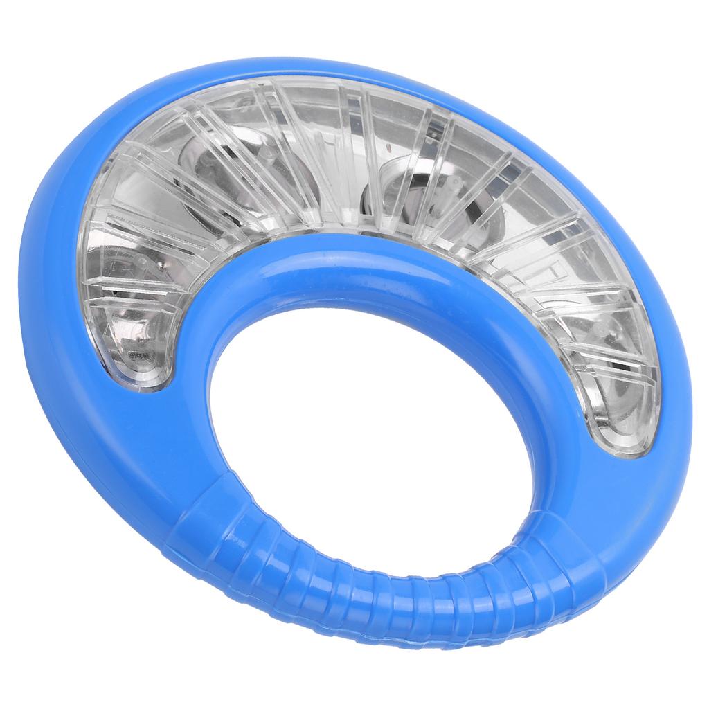 Hand Tambourine Children Teaching Aid Percussion Musical Instrument Toy Blue for Kid
