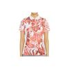Floral Polo Short Sleeve T-Shirt Women Tops Pink GWJT07439-S183
