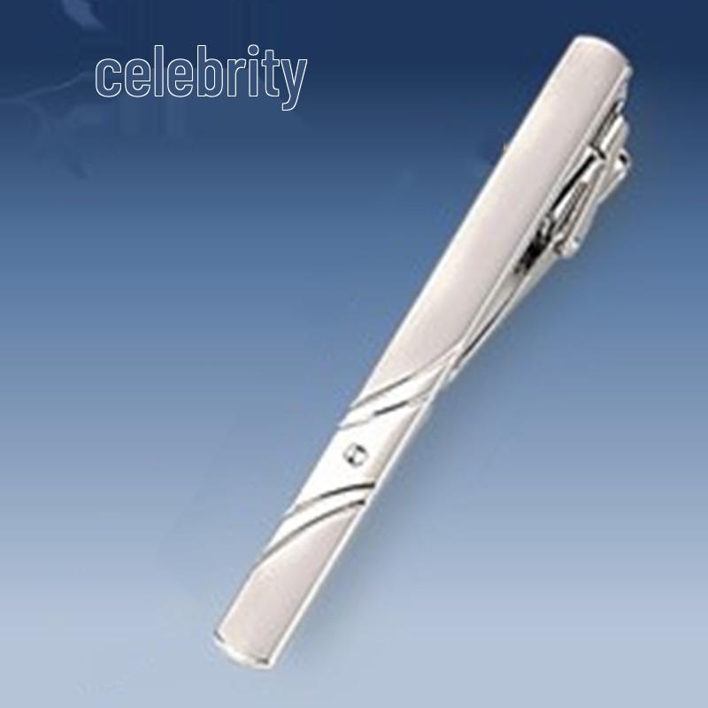 Men's Geometric Frosted Tie Clip - Stylish & Personalized Business Accessory