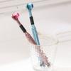 Soft Bristle 3D Triple Head Toothbrush For Adults With Tongue Scraper Home Care Manual Brush