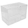 Transparent Acrylic Tissue Storage Box Eyelash Extension Cosmetic Storage Box with Drawer
