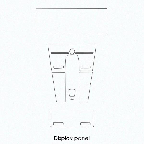 Car Interior Central Console Gear Shift Dashboard Navigation Screen Reading Light Protective Film for Porsche Cayenne Coupe