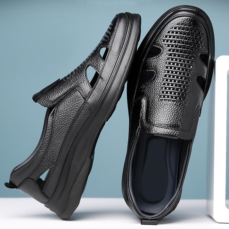 Модная мужская мягкая кожаная повседневная обувь 2024 года — фото 4