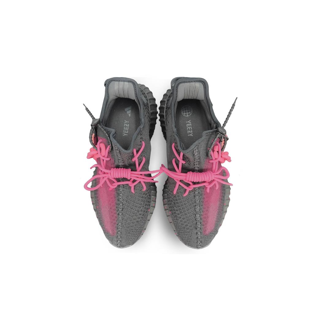 Adidas Originals Yeezy Boost 350 V2 Coverage Low top Casual Shoes Unisex Black Pink HQ4540(Team501-)