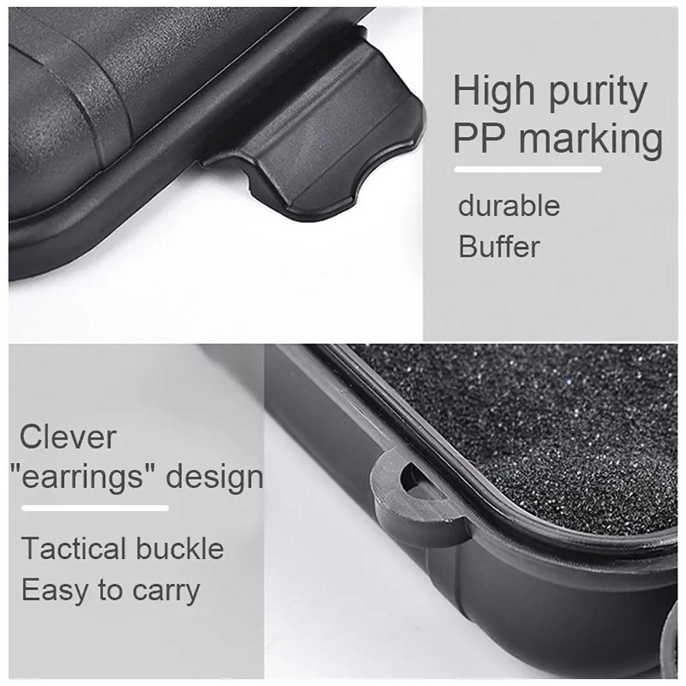 1Pcs Plastic Survival Box S/M/L Size Camping Container Durable Travel Storage Box