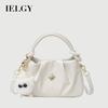 Portable Cloud Bag Cute Girl Pleated Crossbody Shoulder Bag