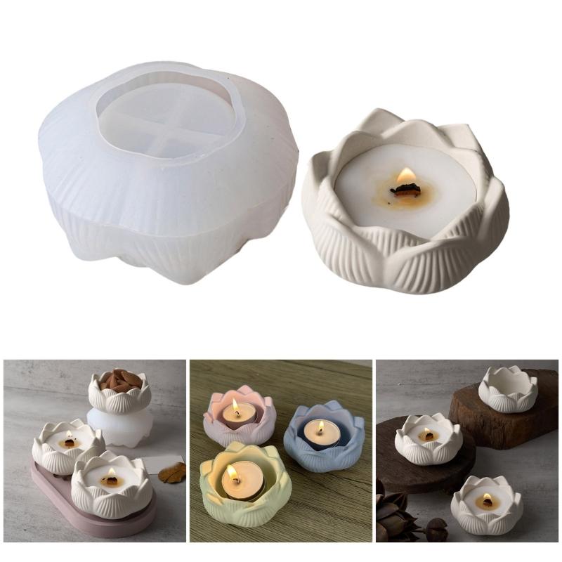 Flower Shape Resin Jar Silicone Molds Flower Shape Candle Holder Silicone Molds Epoxy Resin Silicone Molds for Art Craft
