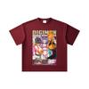 260 GSM Double Yarn 32 Count 100% Cotton Digimon V6 Waifus Print Unisex Heavy Cotton T Shirt