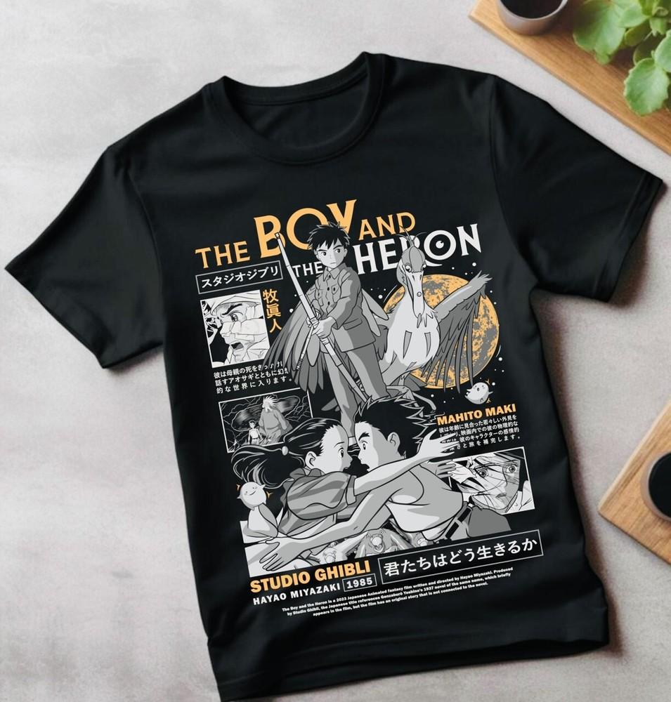 

The Boy and the Heron T-shirt gift Anime Manga Anime art Gift Shirt All Size 3XL