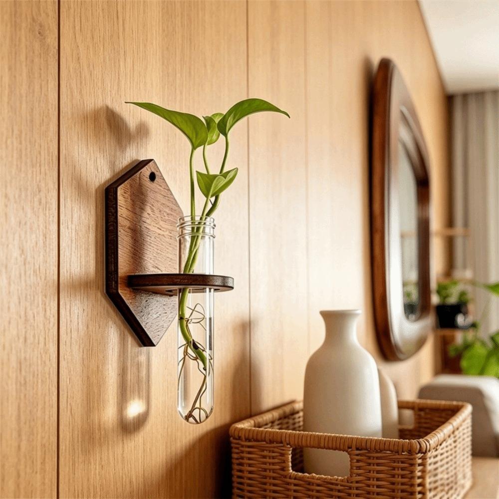 Vase Wall Mounted Planter Home Ornaments Flower Pot Wall Shelf Planter Holder Home