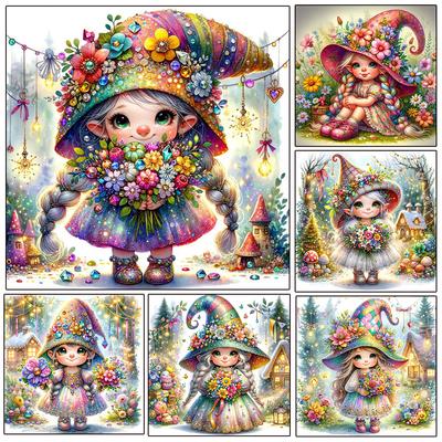 5D DIY Diamant Malerei Weihnachten Diamant Mosaik Kinder Hobby Santa Mädchen Kreuz Stich Cartoon Bild Home Dekoration