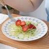 Bread Ceramic Plate 6-inch Small Plate Fruit Butterfly Snack Plate Floral Pastry Storage Bone Plate Creative Simple Korean