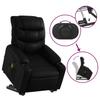 Vidaxl Lift and Massage Chair, Reclining, Black, Eco-Leather
