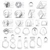 Clay Tools Set Polymer Clay Earring Making Kit Stainless Steel Cutter Mold Handmade Pottery Ceramic Craft Jewelry Diy Supplies