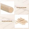 10 Pcs Dowel Rods Wood Sticks Unfinished Wooden Dowel Rods Round Dowels Hardwood Sticks for DIY Crafts and Home Decor