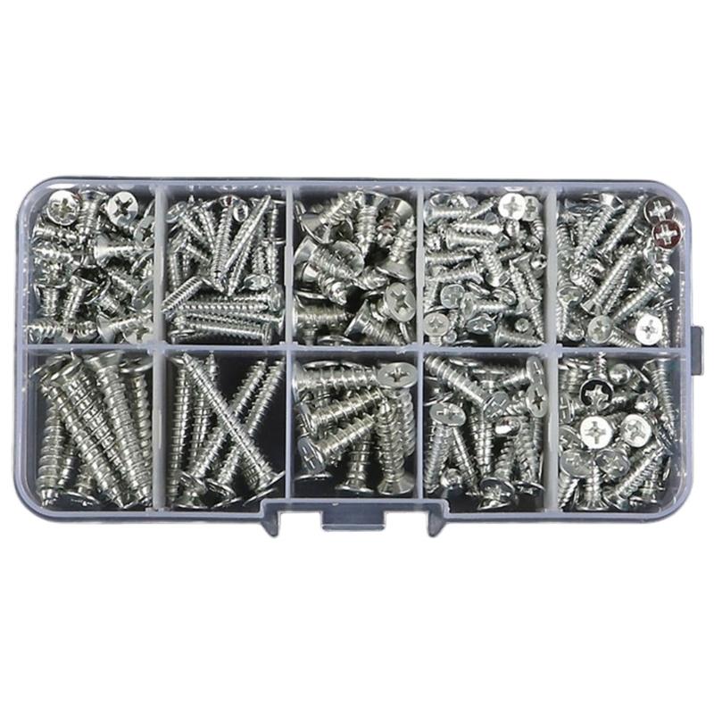 Metal Screw Set Fastening Screws Stable Screw Selection Nail Screw Fastener Nut Upgrades for Multifunction  Tool Application
