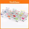 Adorable Carrito de Compras Mini de Metal para Niños y Cesta de Colores Set de Juguetes de Juego de Rol para Juego Imaginativo