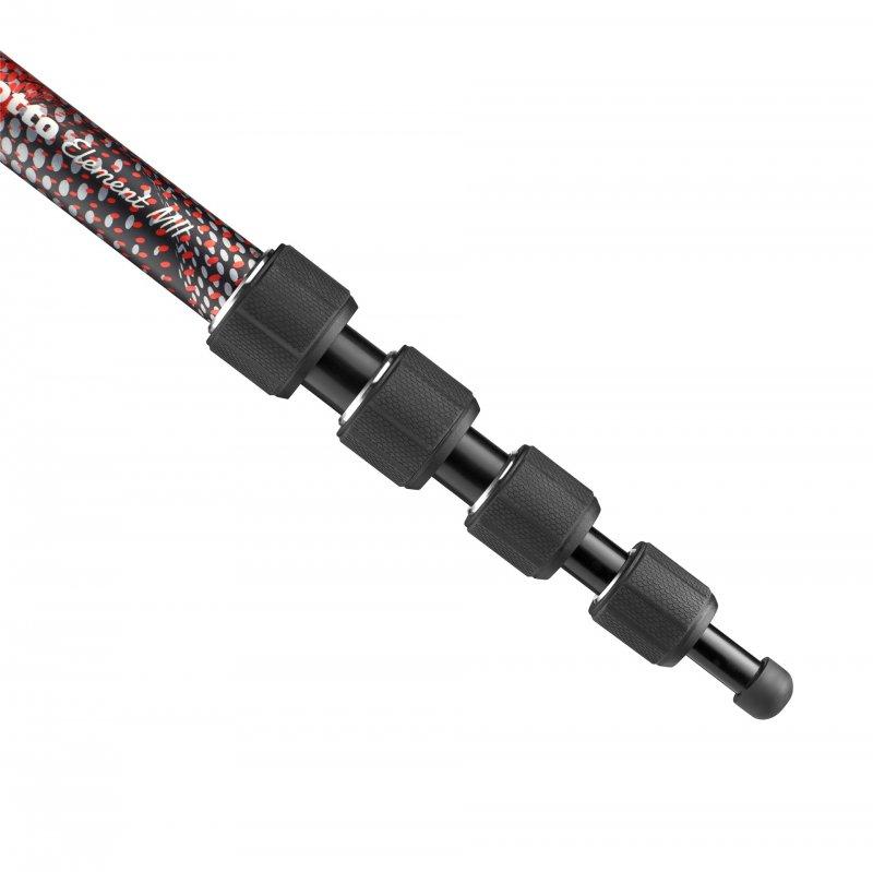 Monopod Element MII Alu czerwony