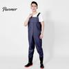 Waterproof Workwear Fishing Bib Overall with Anti-slip Rubber Boots Breathable Adjustable Hunting Work Trouser Men Women Pants Rain Gear