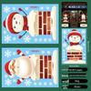 Cross-border Christmas Static Cling Window and Wall Stickers for Glass Doors and Shopping Malls