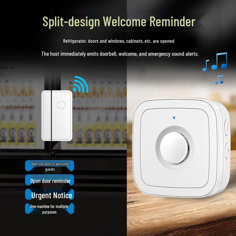Entryway Welcome Sensor with Voice Reminder Doorbell for Shops and Supermarkets