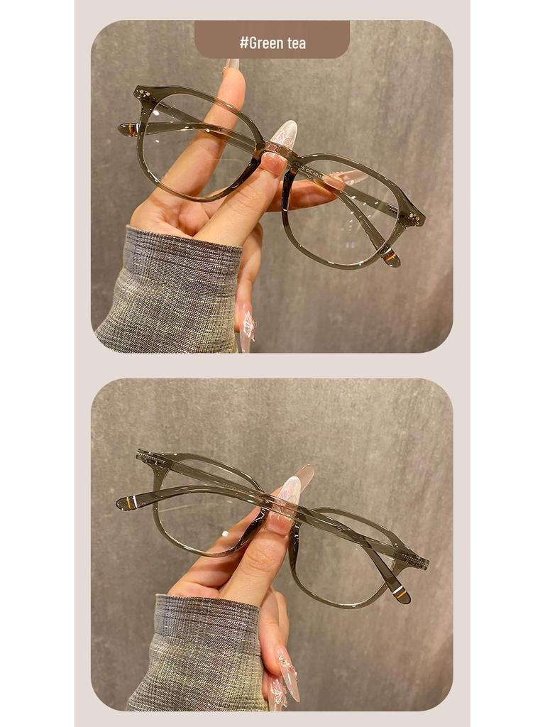 Trendy Unisex Myopia Glasses Frame with Fashionable Plano Lenses