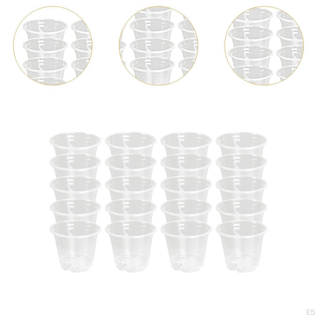 20 Clear Flower Planters for Seedling Development In Balconies