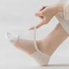 6-Pairs Transparent Low-Cut No-Show Socks Suitable for Daily Wear, Glass Fiber Breathable Short Ankle Socks with Non-Slip Sole