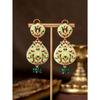 Enamel Relief National Style New Chinese Plum Blossom Earrings Medieval Vintage Gorgeous Retro Old Earrings