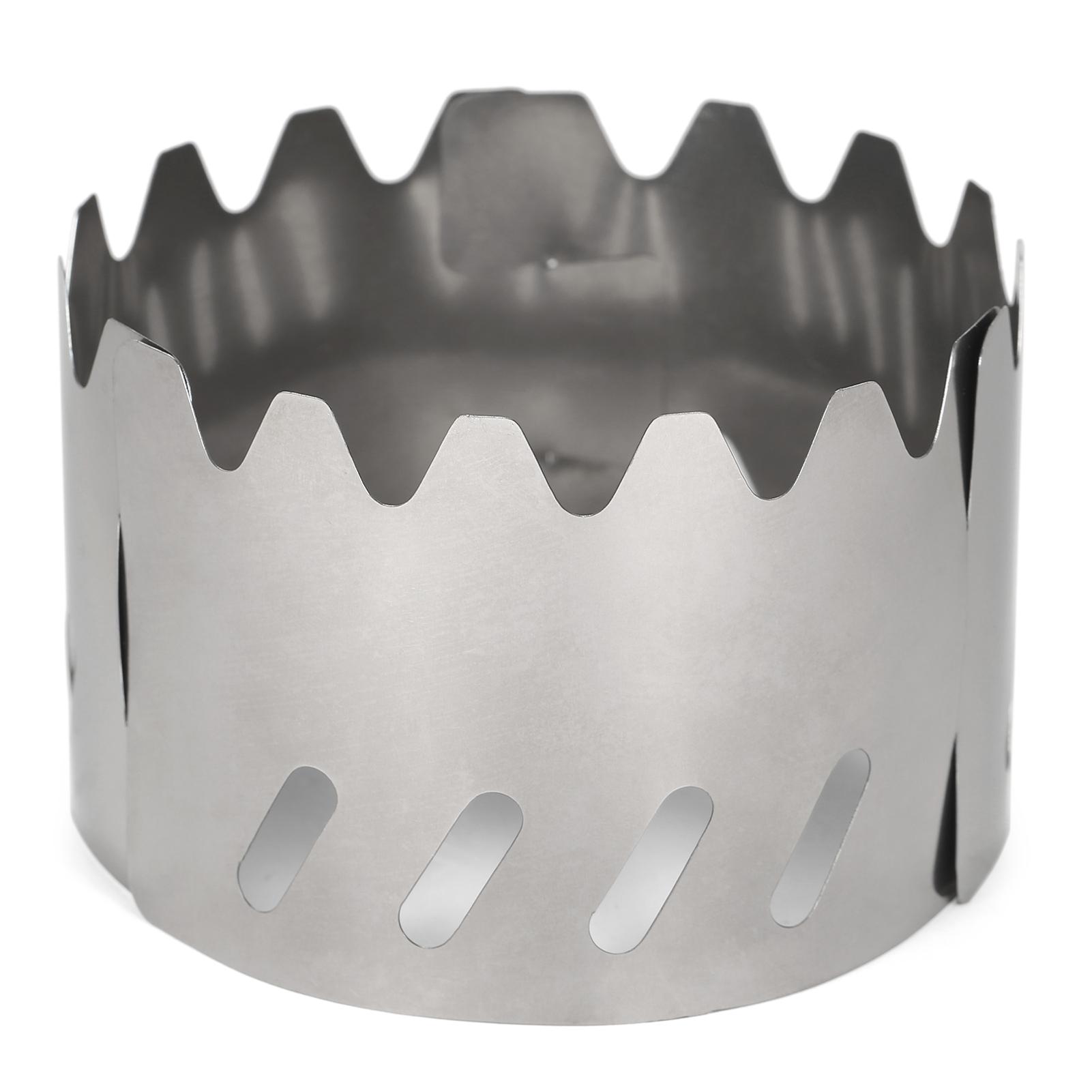 

Титановый ветрозащитный экран для мини-печи, портативная уличная сверхлегкая титановая спиртовая плита, ветрозащитный экран для кемпинга, пешего туризма, пешего туризма