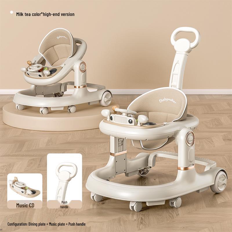 Two-in-One Baby Walker & Learning Push Car for Boys and Girls - Non-Slip, Anti-Tip Design