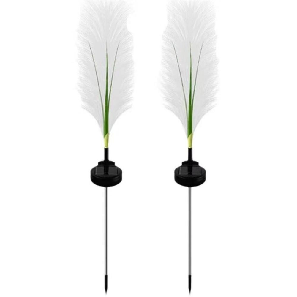 Solar-Powered LED Reed Lamp for Outdoor Landscape Decoration - Waterproof, Multicolor Lights for Lawn, Courtyard, and Park Atmosphere