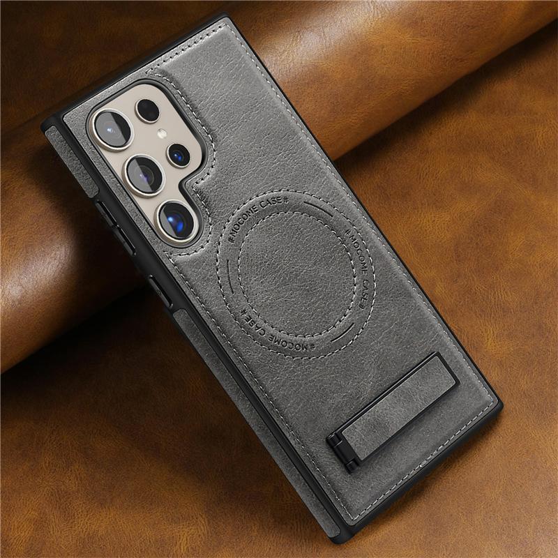 Custodia Portafoglio Pieghevole Magnetica in Pelle di Lusso per Samsung S24 Ultra S23 Plus S22 Ricarica Wireless Antiurto Cover Posteriore Morbida
