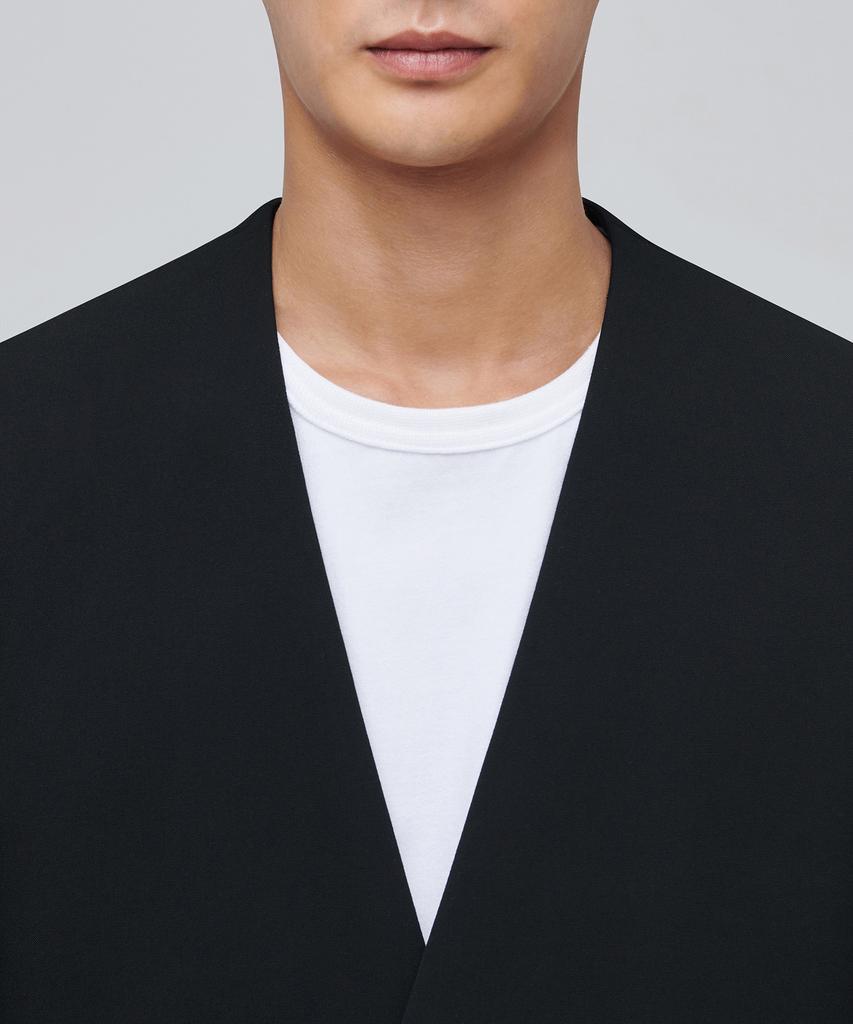 Musinsa Standard Collarless Blazer [Black]