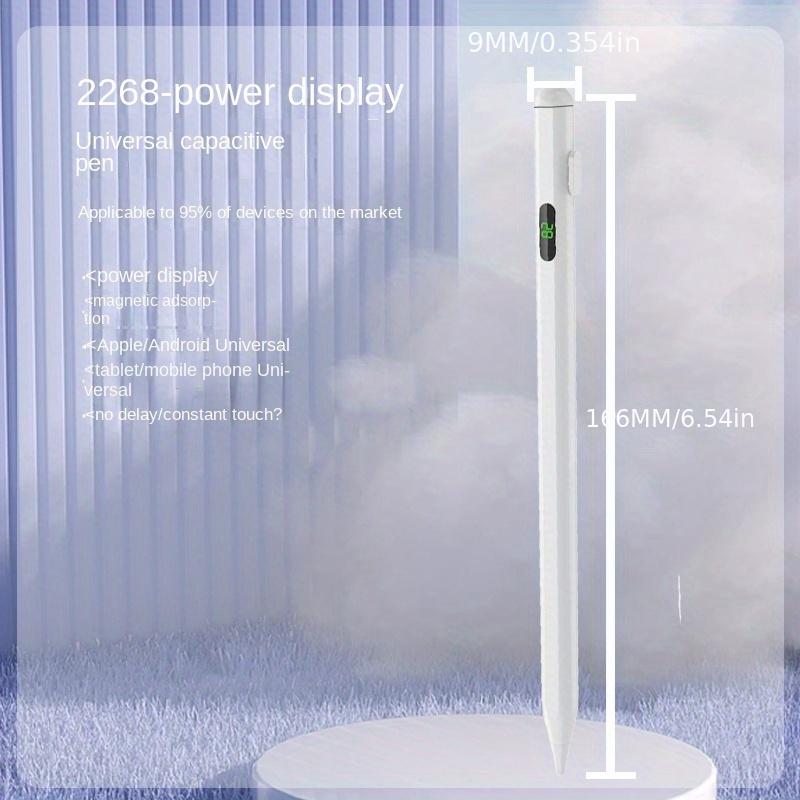 5 Nibs/Universal Capacitive Pen With Digital Tube Display Suitable For Smartphones, Touch Screen, Tablet, And Handwriting Pen