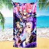 1pc Huntrx Rumi Mira Zoey Beach Towel,quick Drying Absorbent Beach Towel,outdoor Sports Swimming Beach towel,Soft and Comfortable Y72216