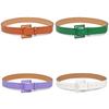 Womens Pu Leather Belt With Pin Buckle For Casual Office Wear