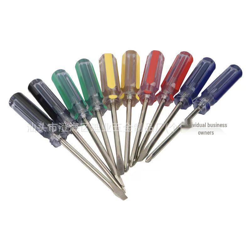 6mm Crystal Color Phillips Flathead Magnetic Screwdriver with Two-Color Strip